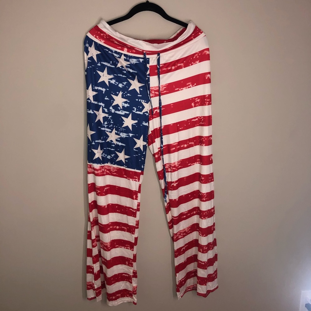 American flag pants FREE with purchase